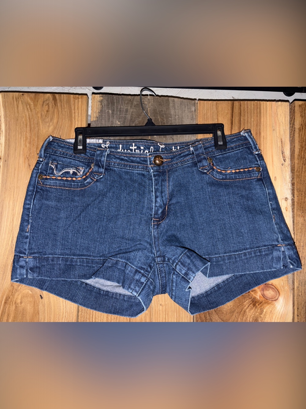 Y2K/Vintage Women’s Dark Blue Denim Jean Shorts